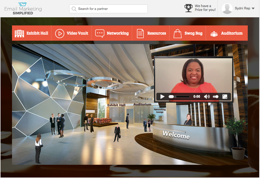 Virtual Events - Email Marketing Simplified Virtual Conference - Lobby